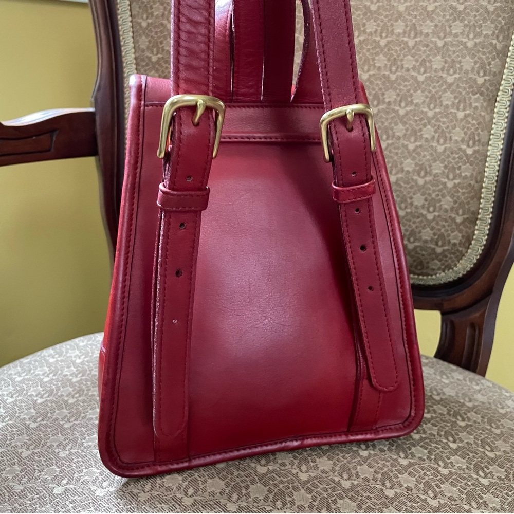 Vintage Coach #9960 Daypack in Red - Picture 9 of 16